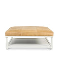 Jack Square Leather Ottoman