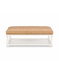 Jack Rectangle Leather Ottoman