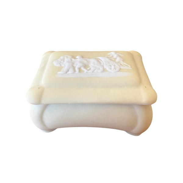 Jasperware Keepsake Box - Yellow