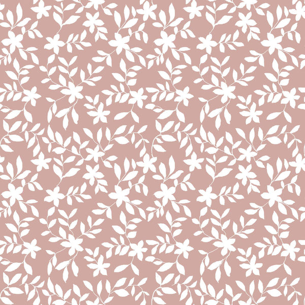 Jo Floral Fabric in Dusty Pink