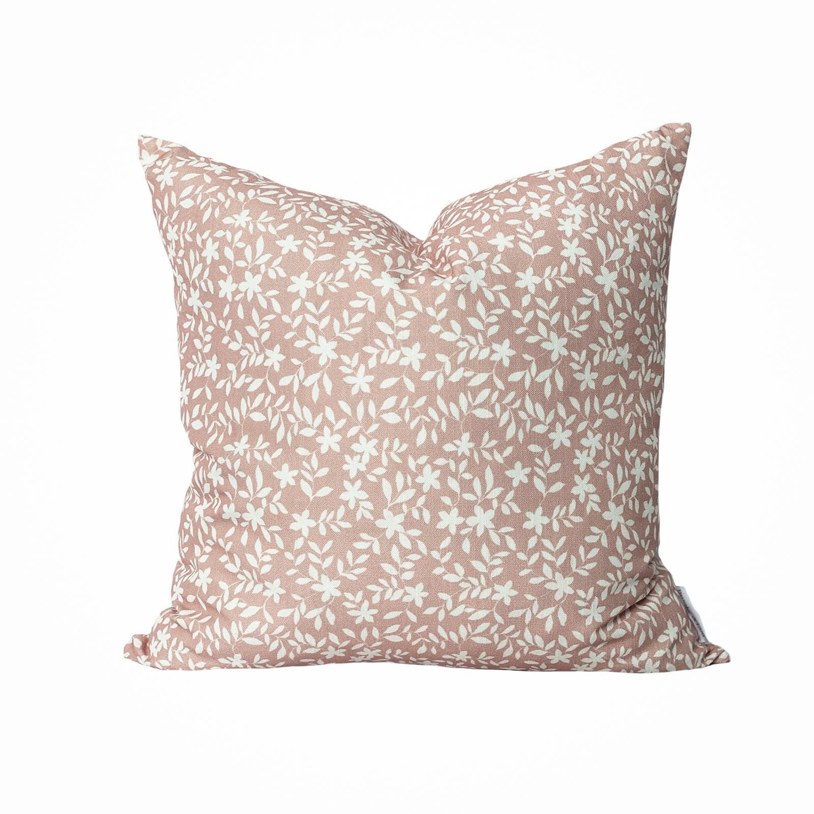 Jo Floral Pillow in Dusty Pink