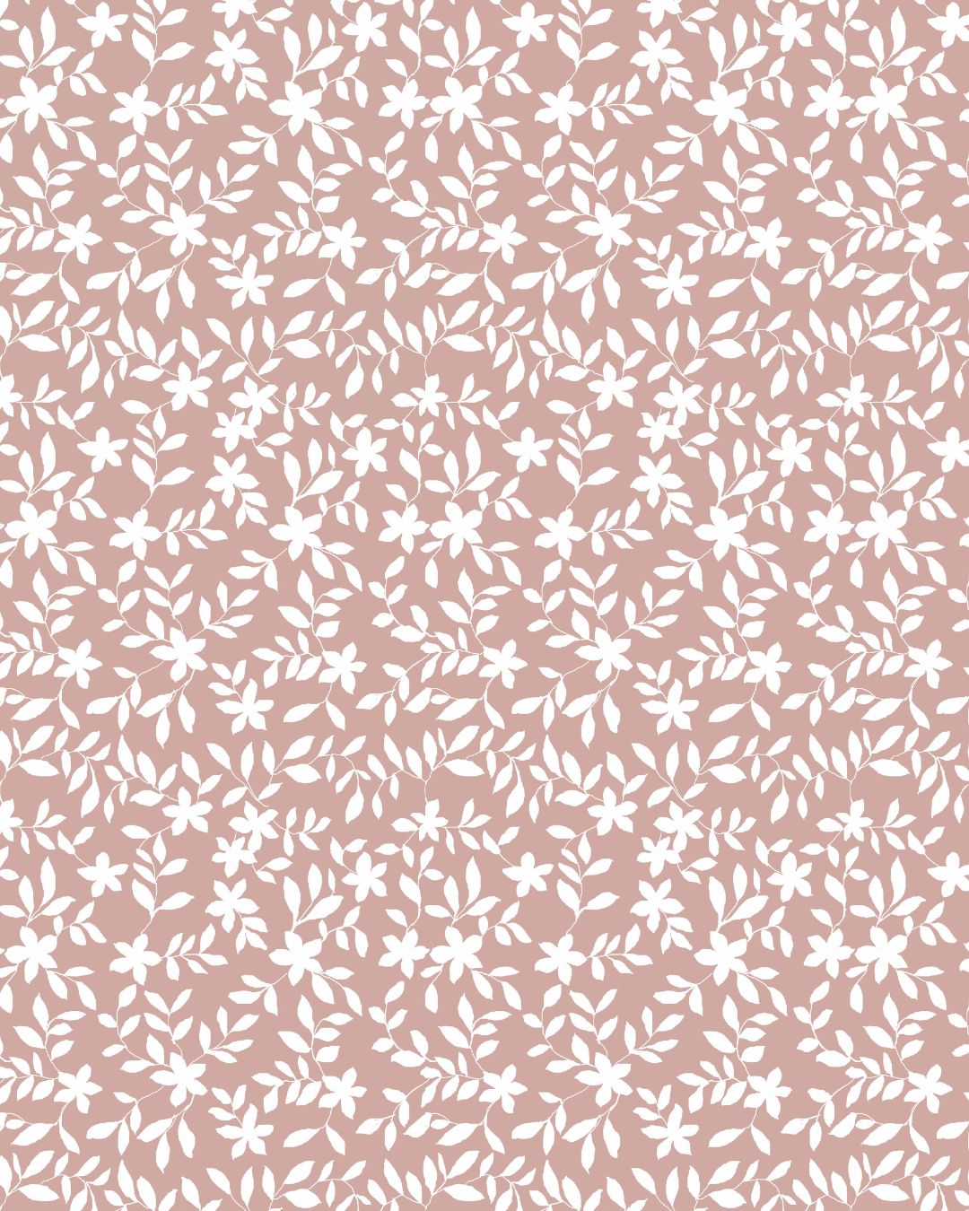 Jo Floral Fabric in Dusty Pink