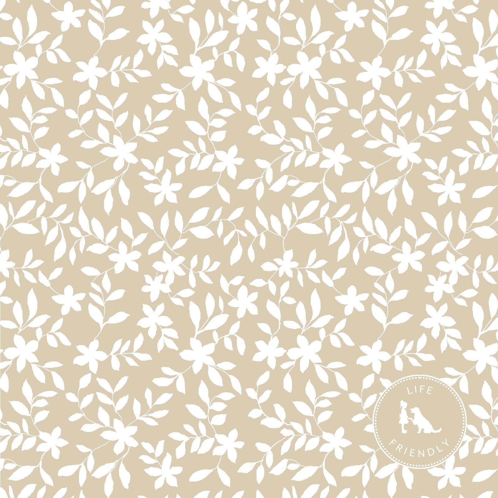 Jo Floral Fabric in Natural