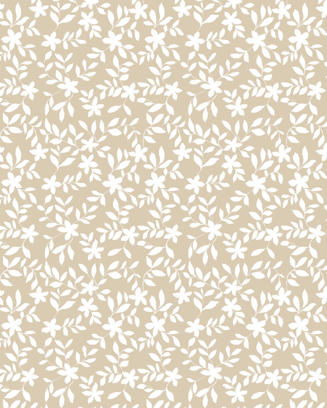 Jo Floral Fabric in Natural