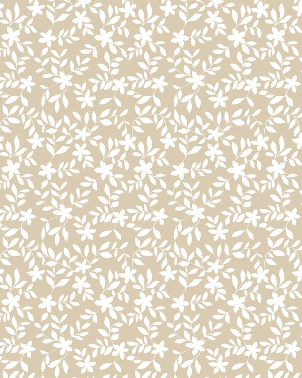 Jo Floral Fabric in Natural