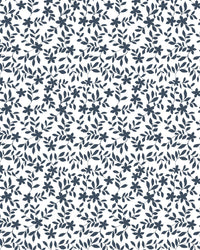 Jo Floral Fabric in Navy