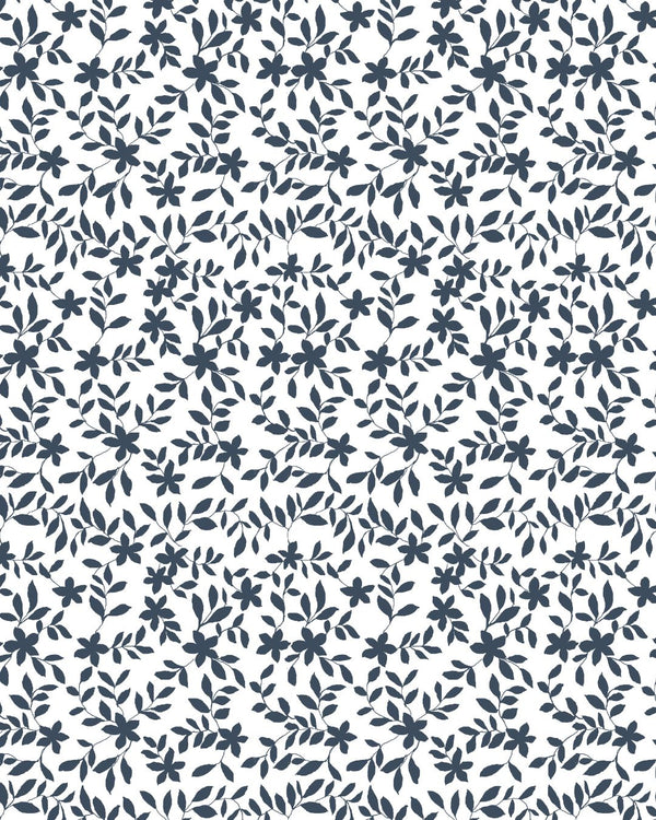 Jo Floral Fabric in Navy