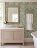 Jo Floral Wallpaper in Sage