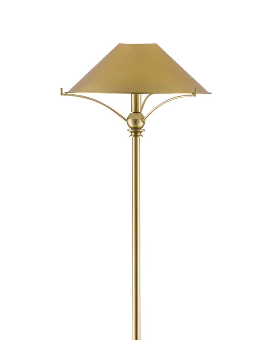 June Floor Lamp in Brass