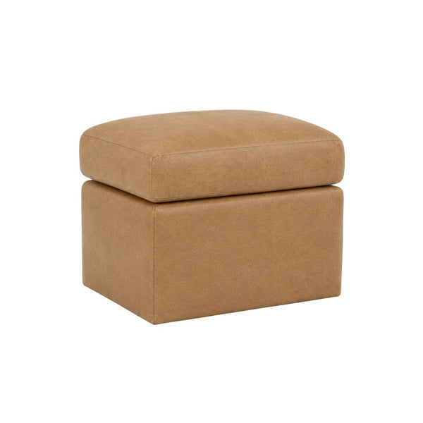 Kendall Leather Ottoman