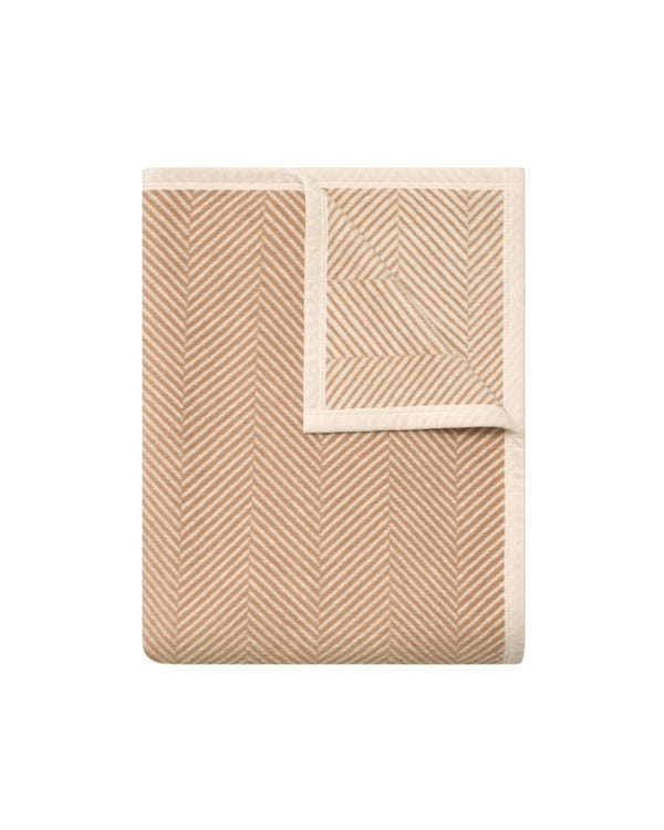 Langley Herringbone Throw - Tan