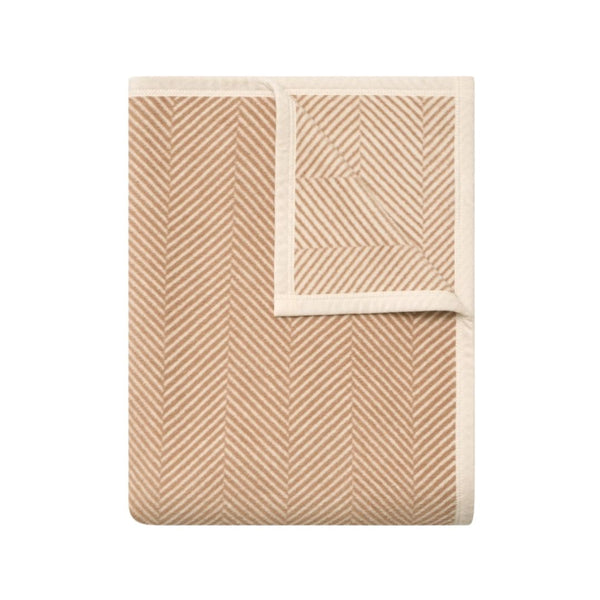 Langley Herringbone Throw - Tan