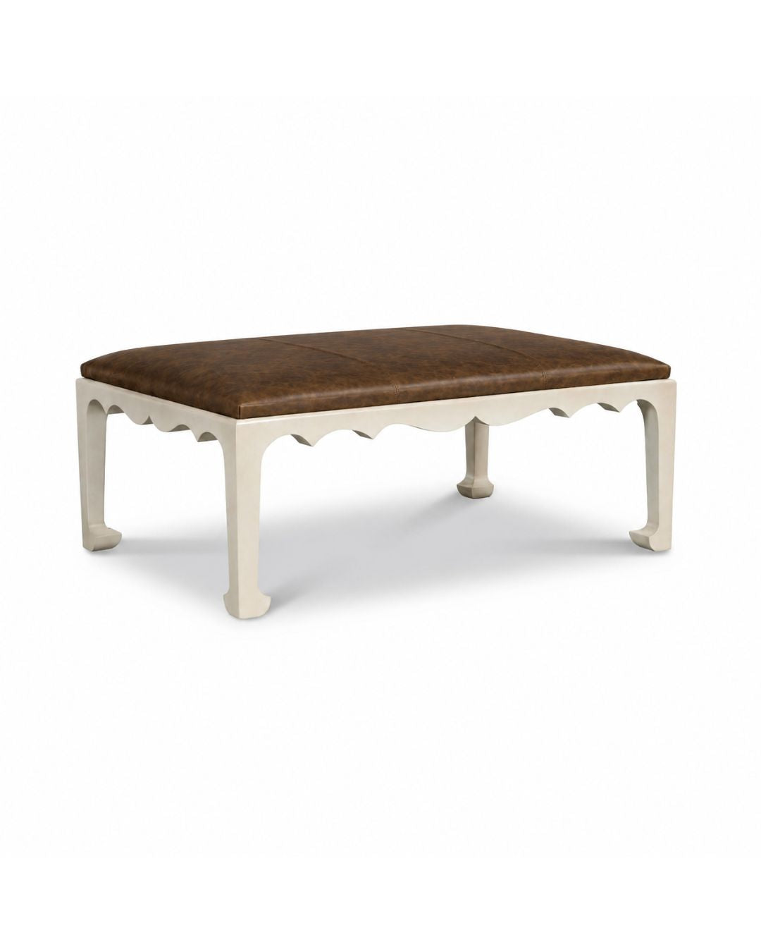 Leo Leather Ottoman