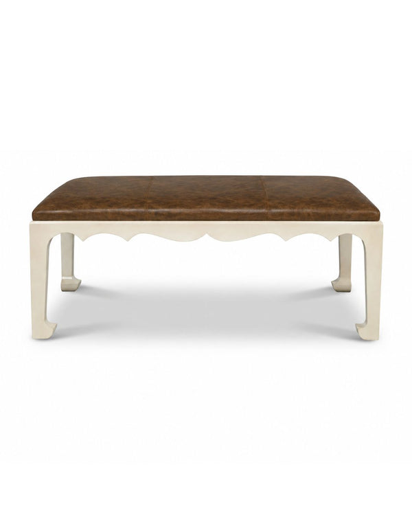 Leo Leather Ottoman