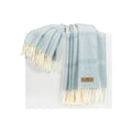 Light Blue Montauk Stripe Herringbone Throw