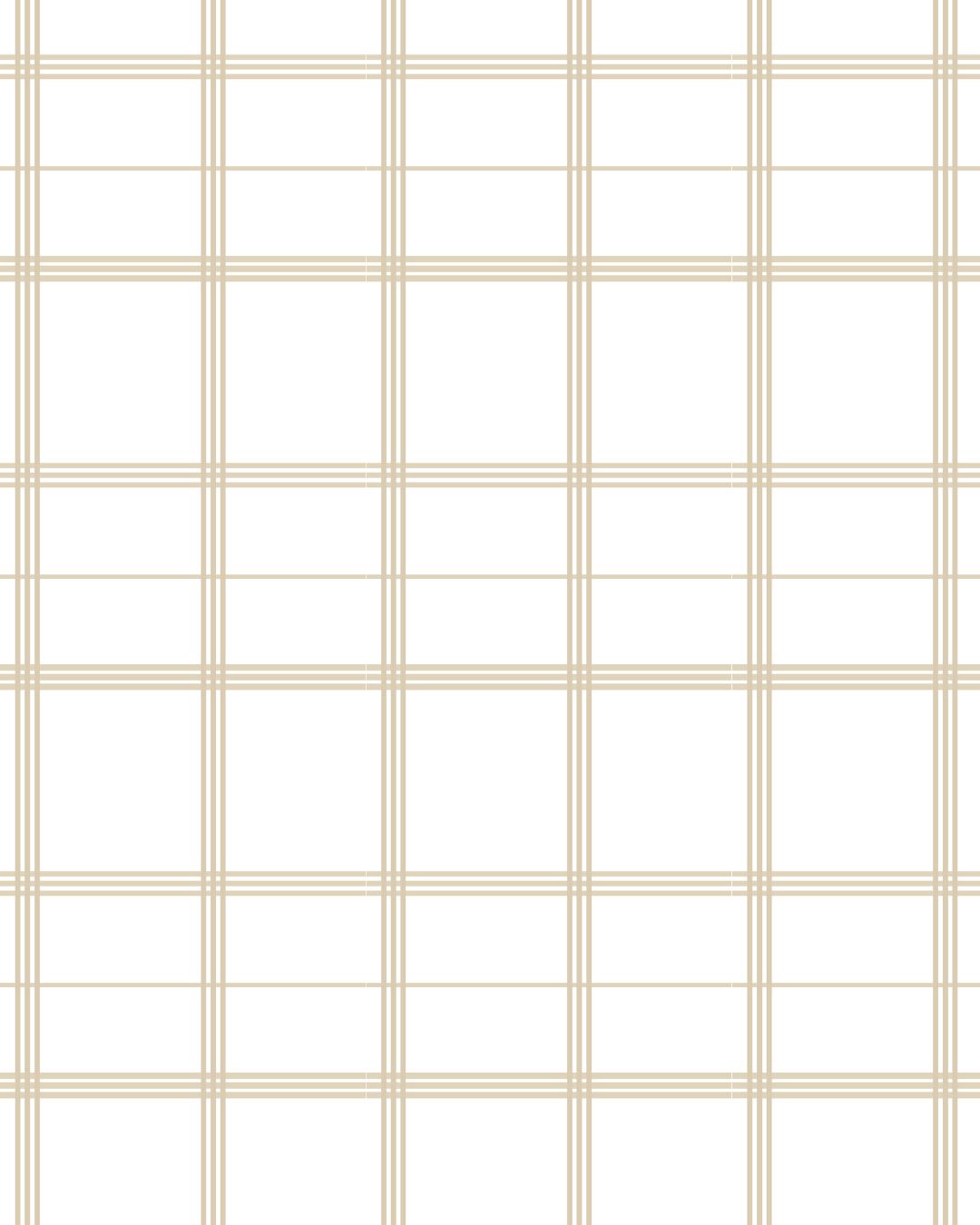 Linden Plaid Fabric in Natural