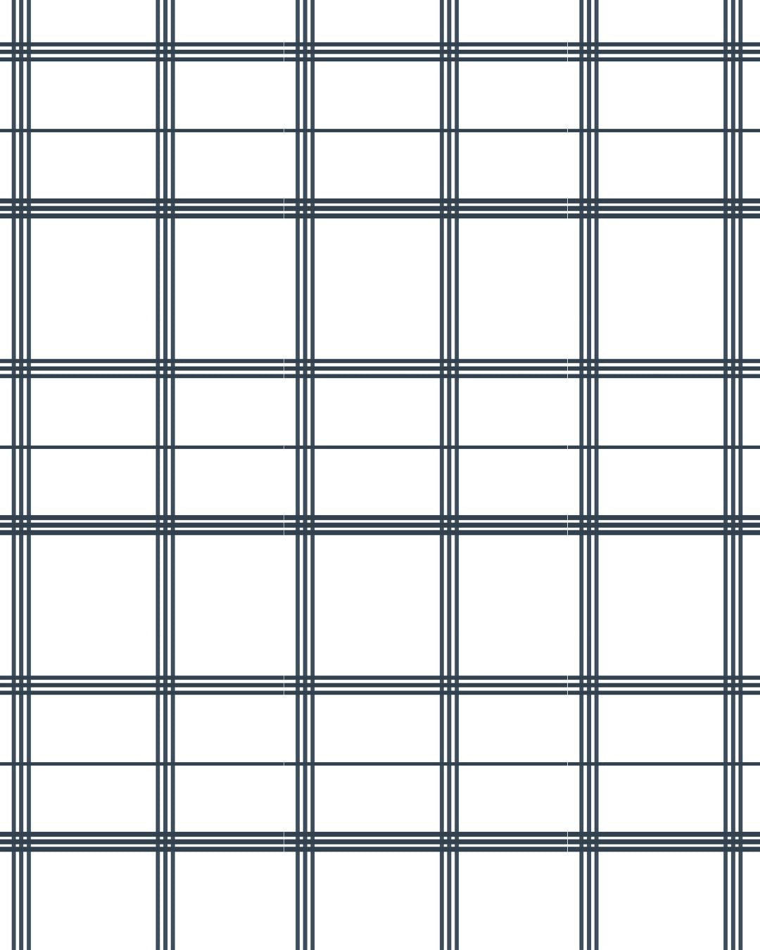 Linden Plaid Fabric in Navy