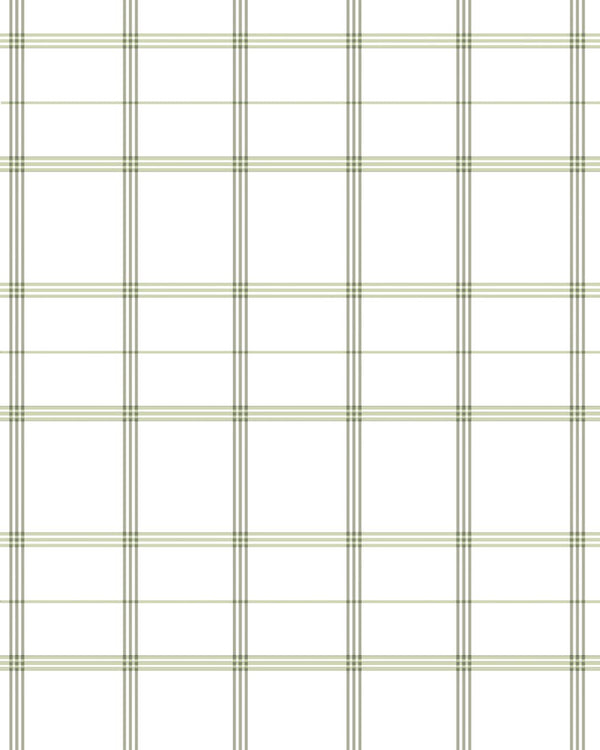 Linden Plaid Fabric in Laurel