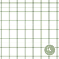 Linden Plaid Fabric in Sage