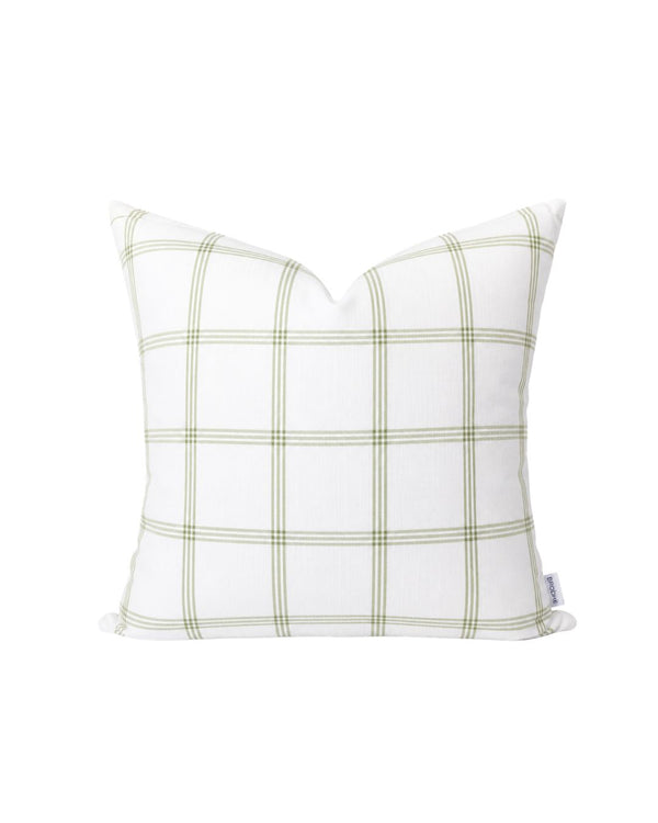 Linden Plaid Pillow in Laurel
