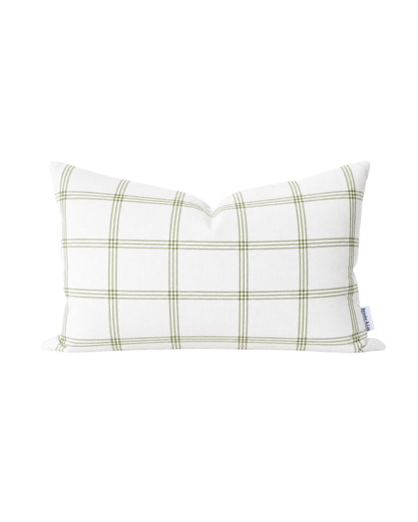 Linden Plaid Pillow in Laurel