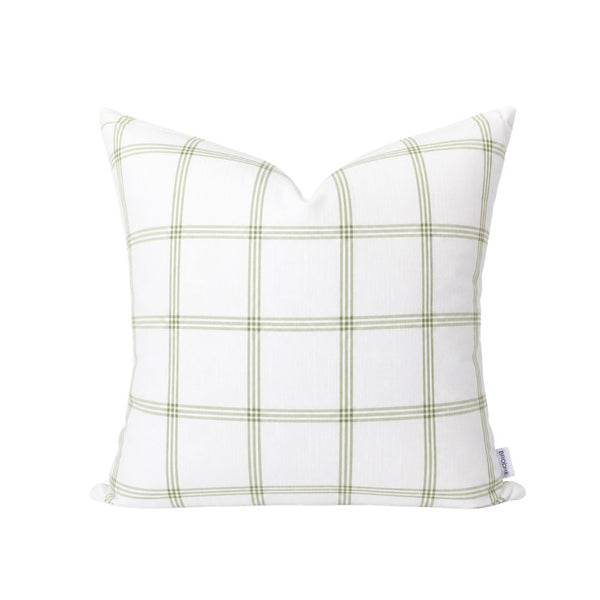 Linden Plaid Pillow in Laurel
