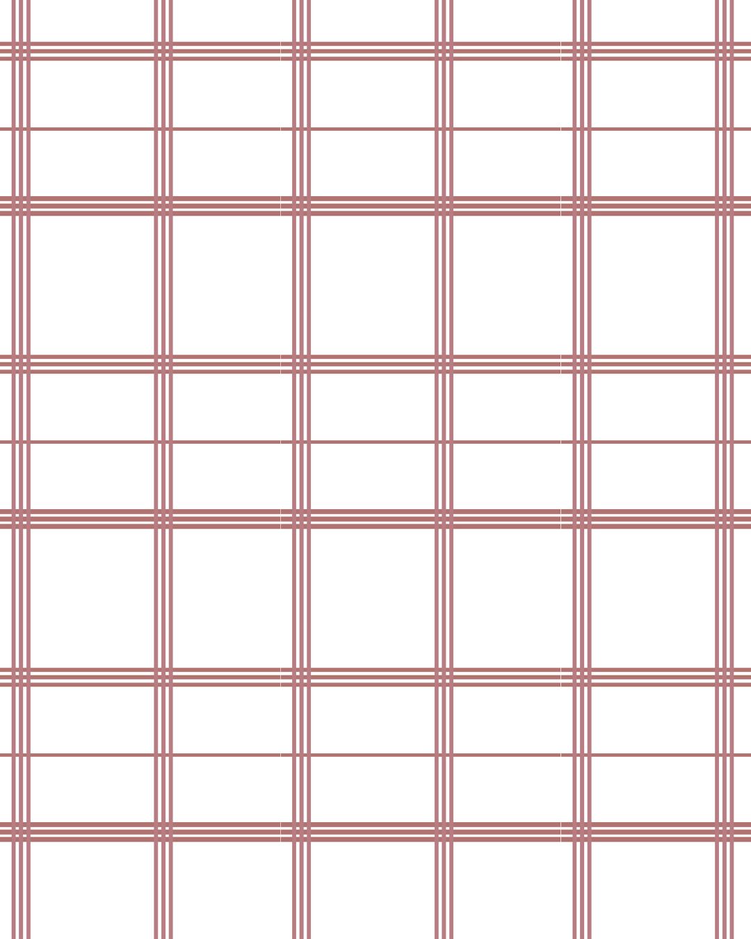Linden Plaid Fabric in Rose