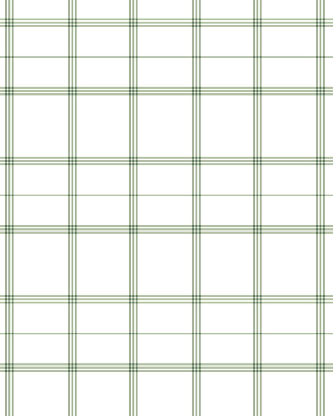 Linden Plaid Fabric in Sage