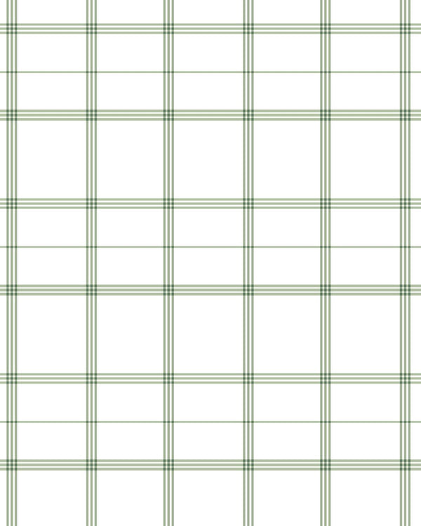 Linden Plaid Fabric in Sage