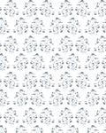 Lucille Floral Fabric in Navy
