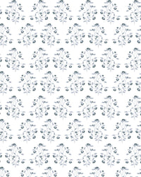 Lucille Floral Fabric in Navy