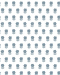 Lulu Floral Fabric in Dusty Blue