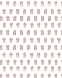 Lulu Floral Fabric in Dusty Pink