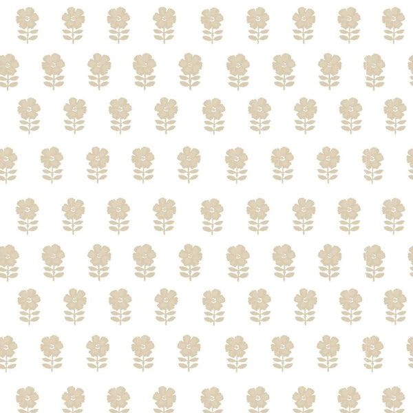 Lulu Floral Fabric in Natural
