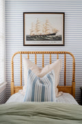 Brooks Stripe Pillow in Blue