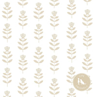 Madison Floral Fabric in Natural