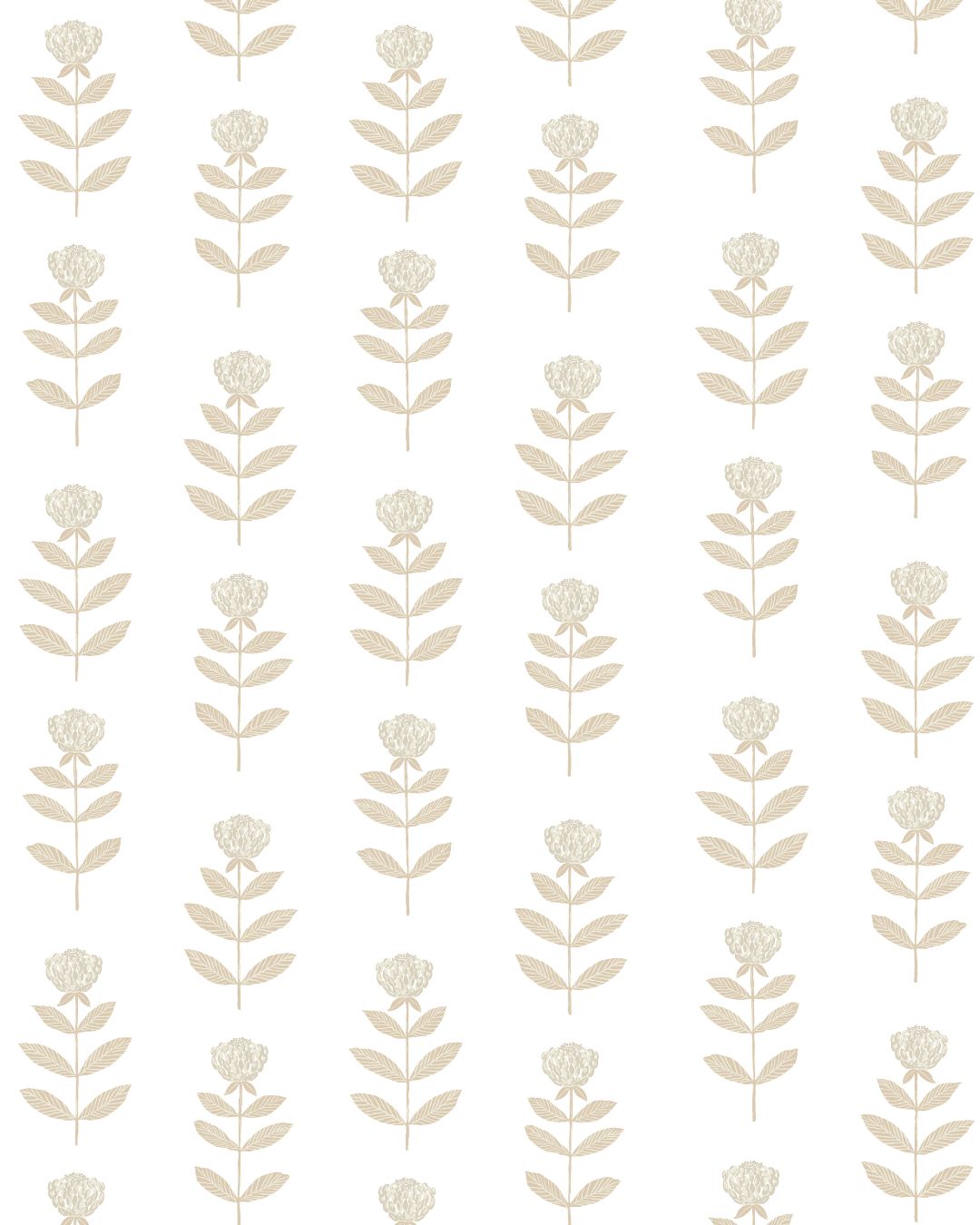 Madison Floral Fabric in Natural