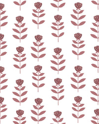 Madison Floral Fabric in Rose