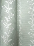 Marie Floral Stripe Wallpaper in Spa