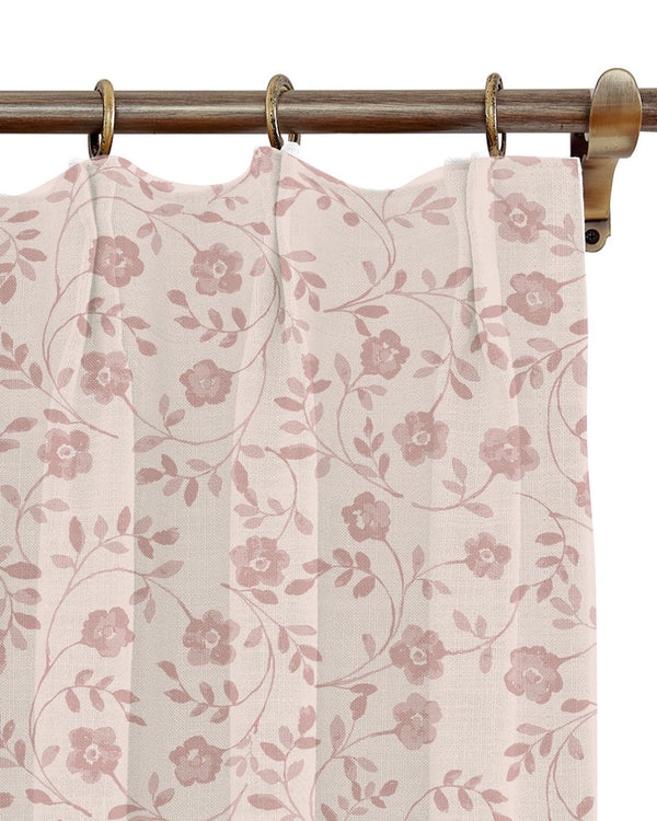 Market Floral in Blush Drapery Panel