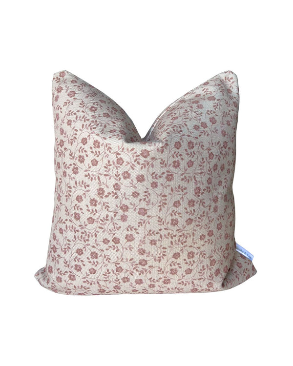 Market Floral Pillow in Blush