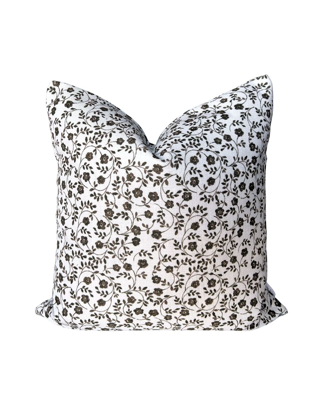Market Floral Pillow in Latte