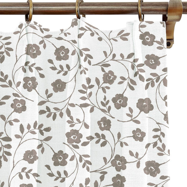Market Floral in Latte Drapery Panel