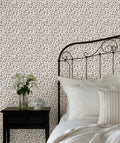Market Floral Wallpaper in Latte