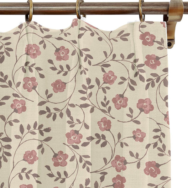 Market Floral in Natural Drapery Panel