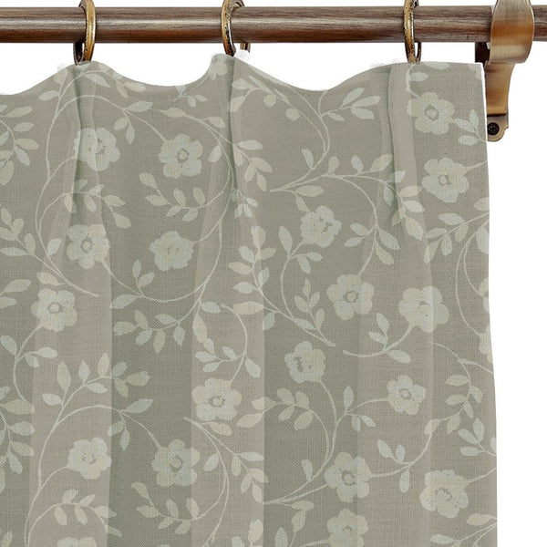 Market Floral in Olive Drapery Panel