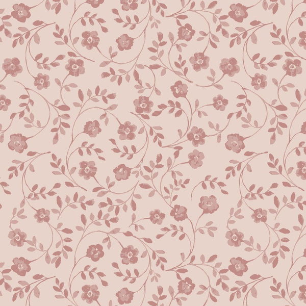 Market Floral Fabric in Blush