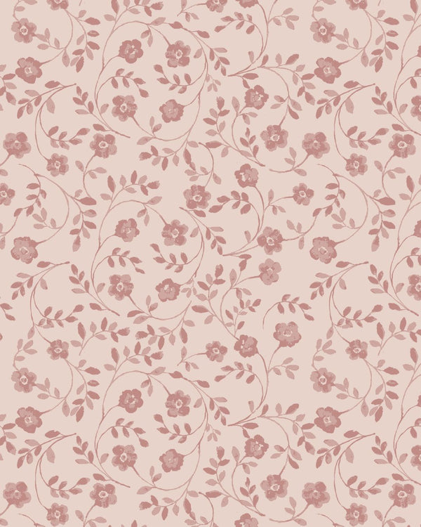 Market Floral in Blush Drapery Panel