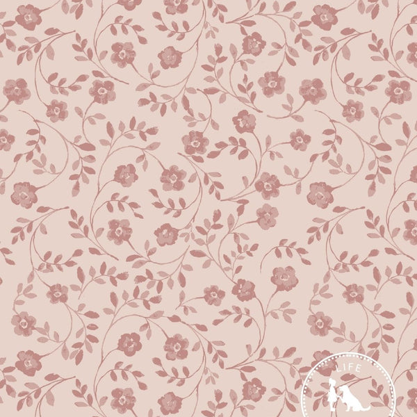 Market Floral Fabric in Blush