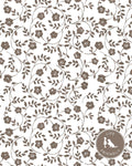 Market Floral Pillow in Latte